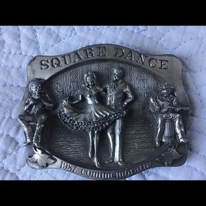 Square Dance Collectible Belt Buckle Limited Edition